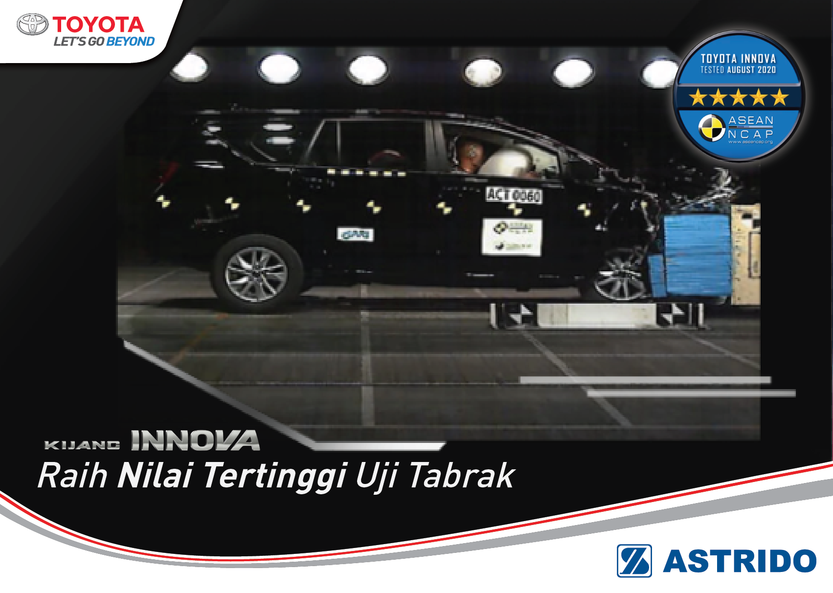 Toyota AStrido - Toyota Innova 2020 Meraih Bintang 5 Uji Kecelakaan ASEAN NCAP