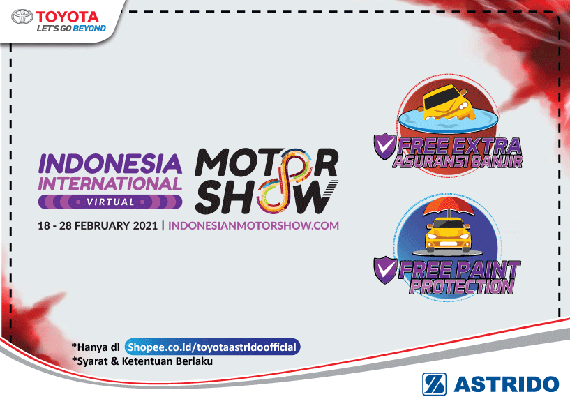 Toyota AStrido - Gratis Asuransi Banjir Khusus Transaksi Toyota IIMS Virtual 2021
