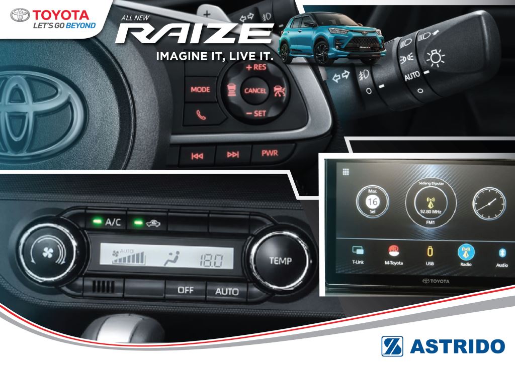 Toyota AStrido - Fitur-Fitur Tercanggih Pada Toyota Raize