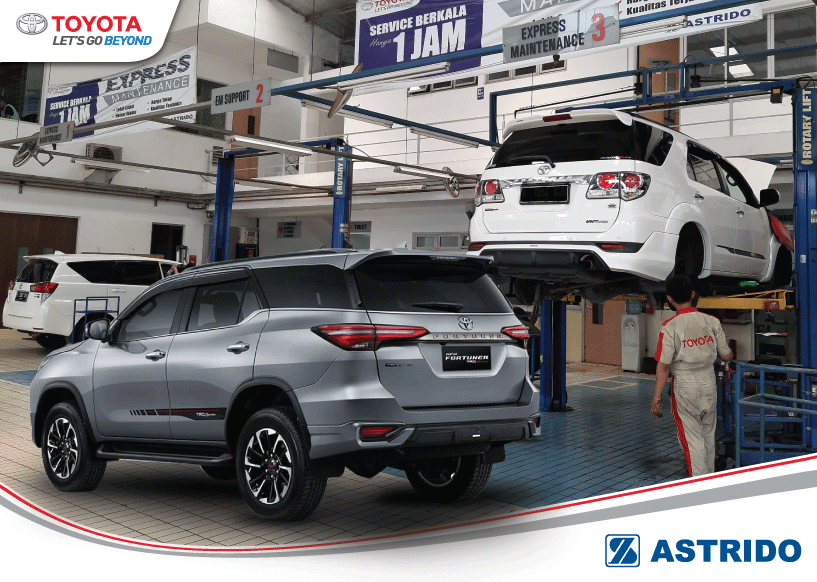 Toyota AStrido - Berapa Biaya Servis Rutin Toyota Fortuner di Bengkel Resmi