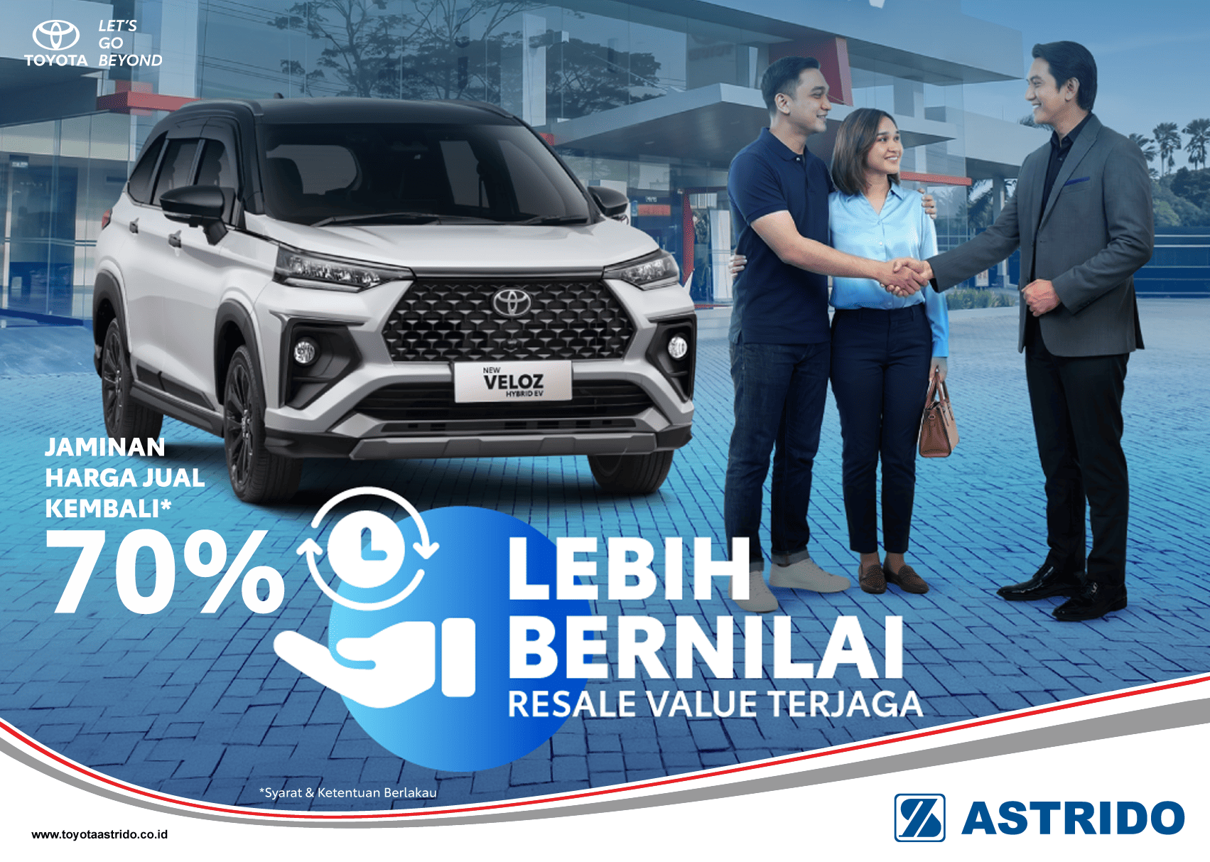 Toyota AStrido - Investasi Cerdas Keluarga: Toyota Veloz HEV Hadir dengan Jaminan Harga Jual Kembali 70%