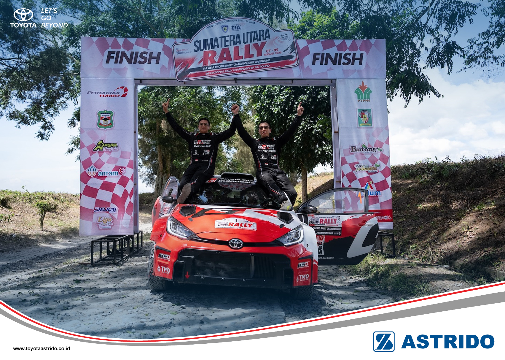 Toyota AStrido - TOYOTA GAZOO Racing Indonesia Kunci Gelar Juara Nasional Kejurnas Rally 2026
